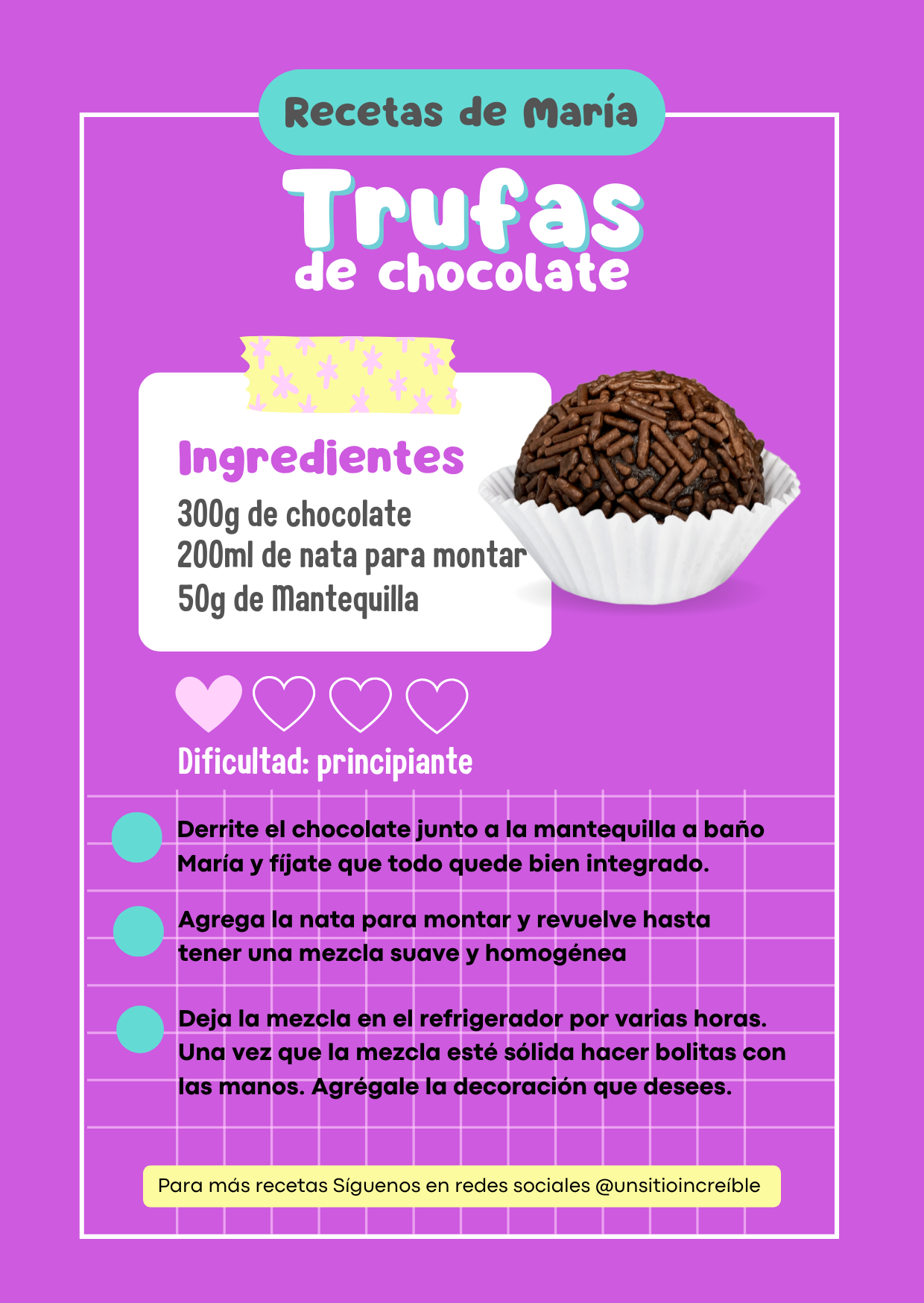 Trufas de cholocate