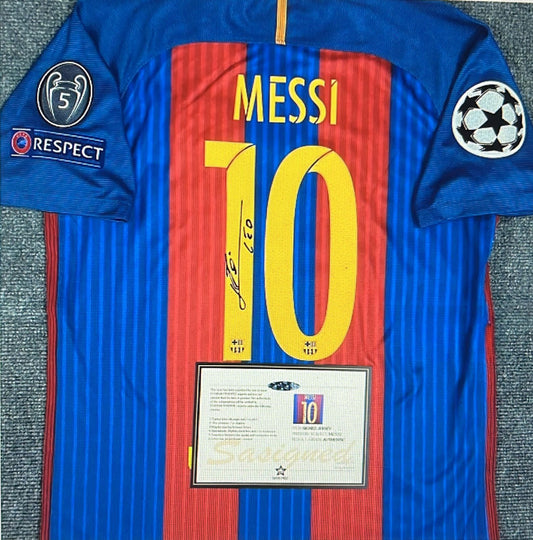 Camiseta de Messi firmada